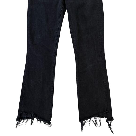 Mother Jeans The Insider Crop Two Step Fray Raw Asymmetrical Hem Not Guilty 25 - Picture 8 of 16